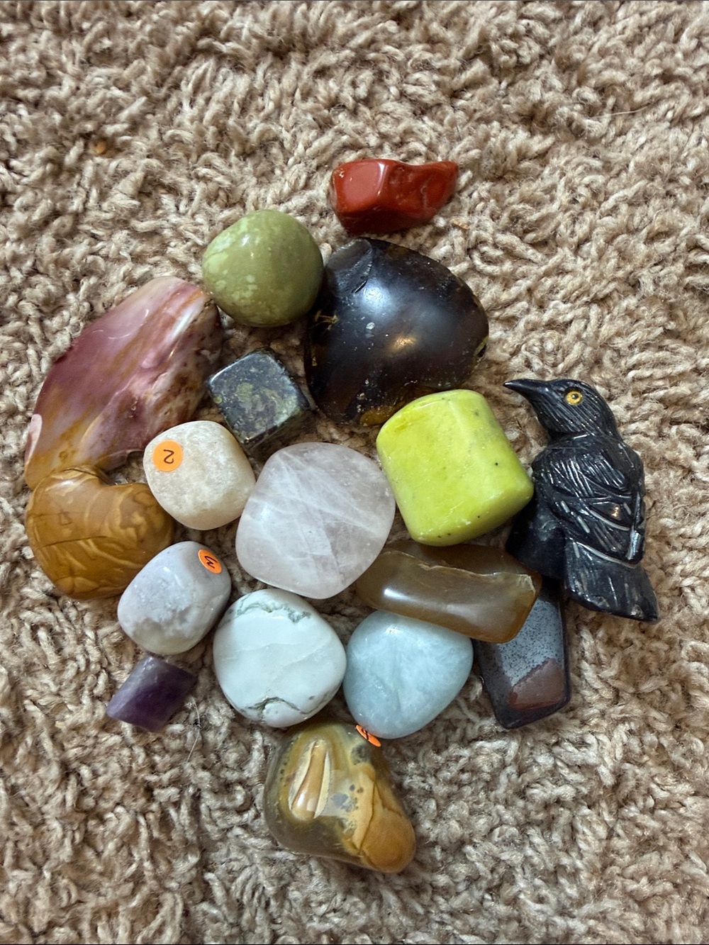 Natural Mixed Polished Gemstone Assortment- Crystal set C